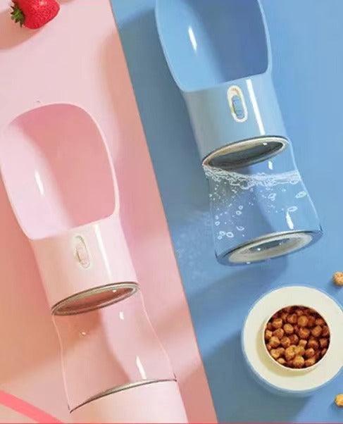MANGEOIRE PORTABLE POUR ANIMAUX DE COMPAGNIE 2 EN 1