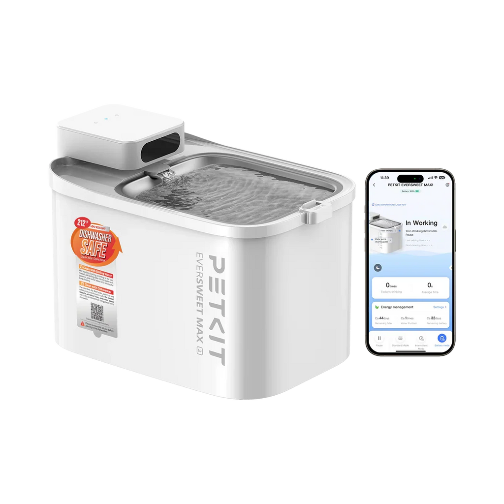 Fontaine à eau sans fil EverSweet Max 2 | Cordless Pet Fountain