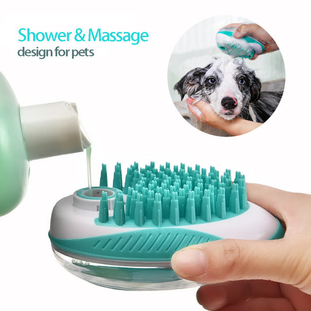 Peigne à brosse de bain (outil de nettoyage Fournitures pour animaux de compagnie)