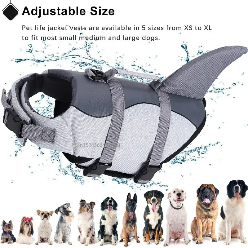 Gilet de sauvetage Shark Dog Gilet de flottabilité amélioré