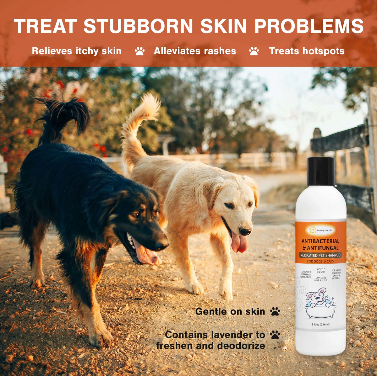 Shampooing pour animaux de compagnie au soufre de citron vert