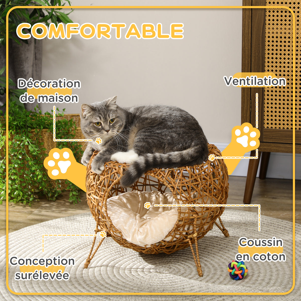 Lit pour chat 🐱 🛏️