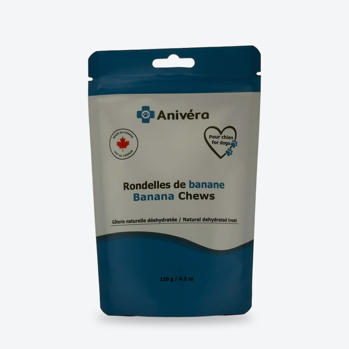 Rondelles de bananes séchées pour chien